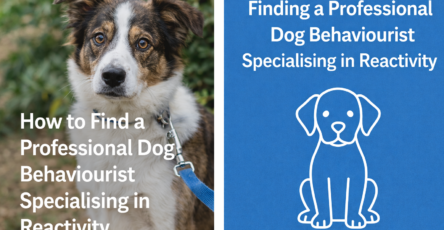 how to find a professional dog behaviourist specialising in reactivity