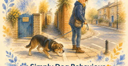 why does my dog refuse to walk past certain places